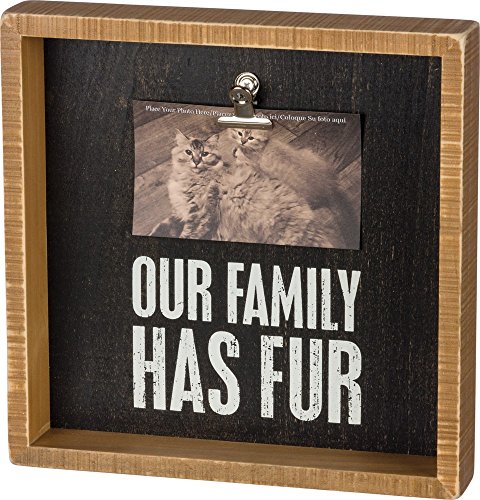 Primitives By Kathy Box Frame - Our Family Has Fur