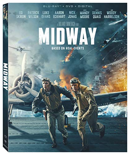 Midway (2019)/Skrein/Wilson/Harrelson/Evans/Moore/Quaid/Eckhart@Blu-Ray/DVD/DC@PG13