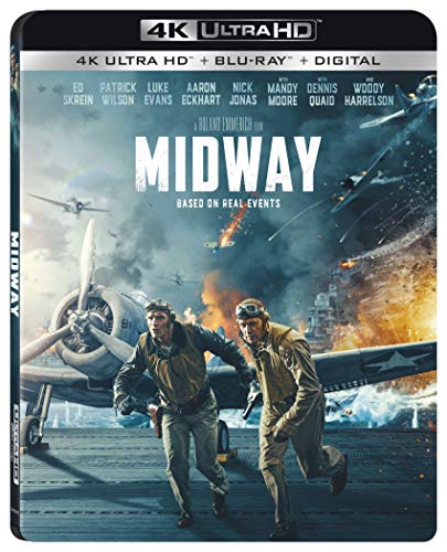 Midway (2019)/Skrein/Wilson/Harrelson/Evans/Moore/Quaid/Eckhart@4KHD@PG13