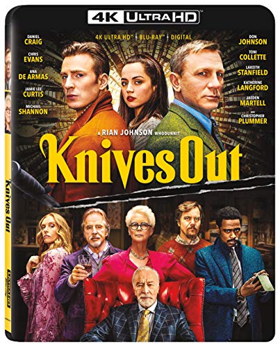 Knives Out (2019)/Daniel Craig, Chris Evans, and Ana de Armas@PG-13@4K Ultra HD + Blu-ray