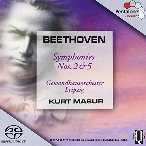 Ludwig Van Beethoven/Sym 2/5@Sacd@Masur/Leipzig Gewandhaus Orch