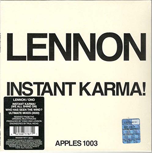 Lennon/Ono With The Plastic Ono Band/Instant Karma! (2020 Ultimate Mixes)@RSD Exclusive/Ltd. 7,000
