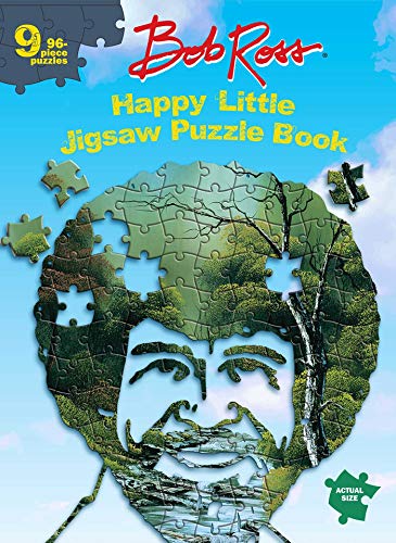Editors Of Thunder Bay Press Bob Ross Happy Little Jigsaw Puzzle Book 