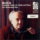 E. Bloch Music For Vn Pno Vol. 1 Weilerstein Duo 
