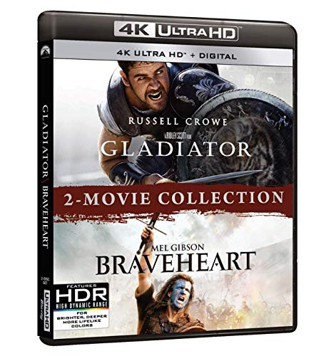 Gladiator Braveheart Double Feature 4khd Nr 