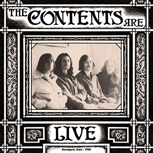 Contents Are/Live Davenport Iowa 1968