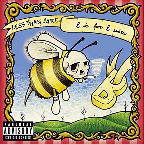 Less Than Jake/B Is For B-Sides@half and half clear/opaque yellow vinyl