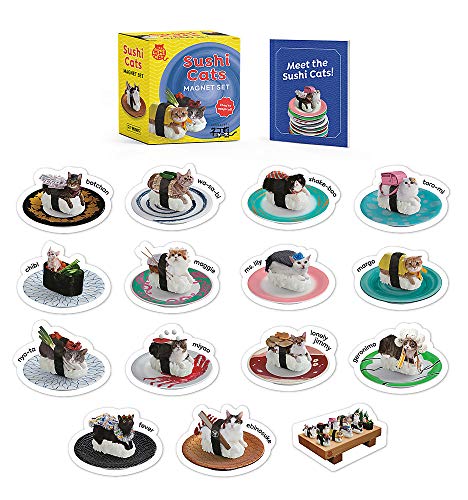 Mini Kit/Sushi Cats Magnet Set@They're Magical!