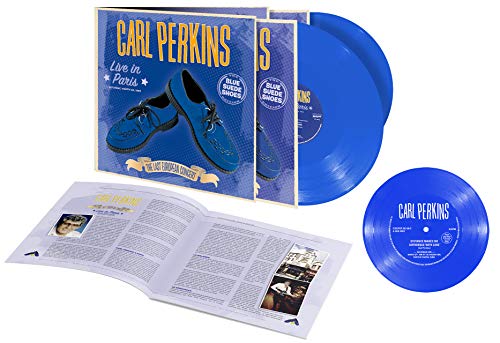 Carl Perkins/Live In Paris, Saturday, March 30, 1996: The Last European Concert (The Blue Suede Shoes Edition)@2 Lp Opaque Dark Blue Vinyl + 7'' Flexi