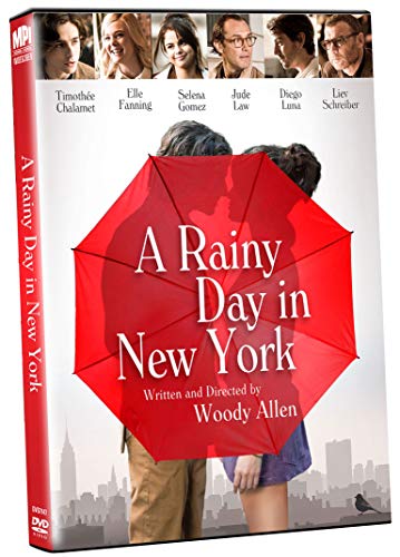 A Rainy Day In New York Chalamet Fanning Gomez DVD Pg13 