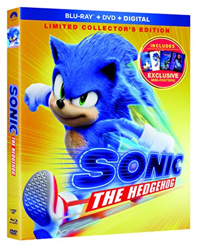Sonic The Hedgehog (Limited Collector's Edition)/Marsden/Carrey@Blu-Ray/DVD/DC/Mini Posters@PG