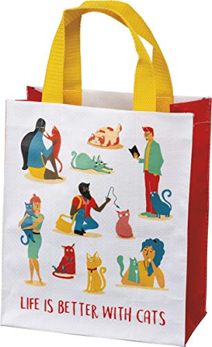 Primitives By Kathy Daily Tote - Life is Better with Cats