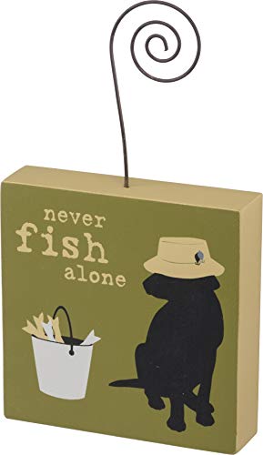Primitives By Kathy Photo Block - Never Fish Alone