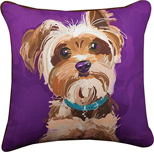 Manual Woodworkers Pillow Yorkie
