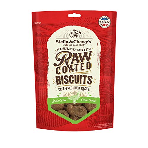 Stella & Chewy's Dog Treats - Raw Coated Biscuits - Duck