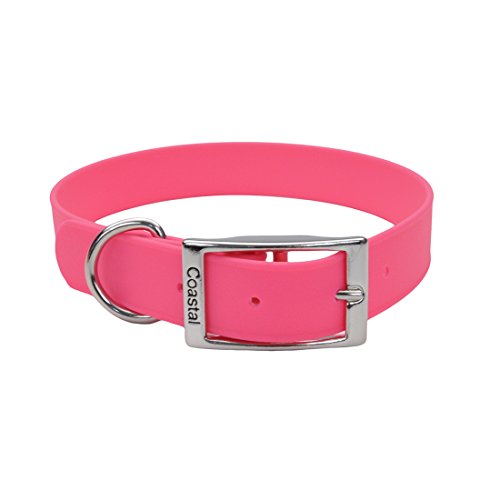 Coastal Waterproof Collar - Pink-1 in wide