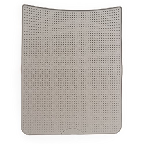 Messy Mutts Litter Mat - Gray Silicone