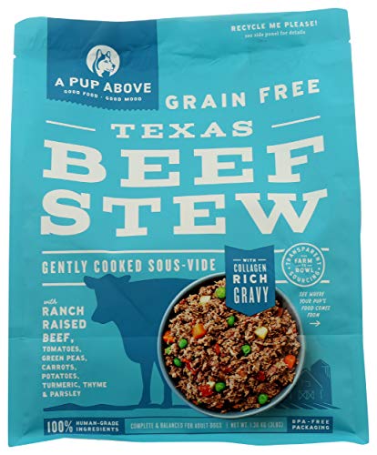 A Pup Above Frozen Gently Cooked Dog Food, Texas Beef Stew