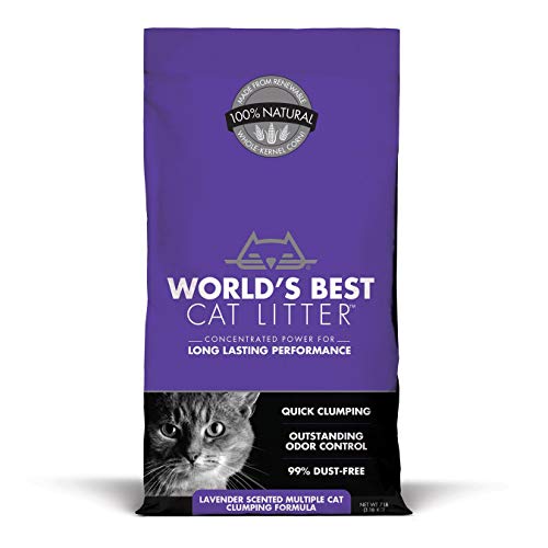 World's Best Cat Litter Corn Cat Litter - Lavender Scented Multi-Cat Clumping