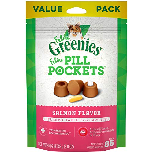 Greenies Cat Treats - Pill Pockets - Salmon