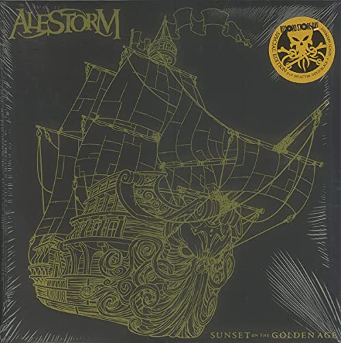 Alestorm/Sunset On The Golden Age (DLX Version) (Black/Gold Splatter Vinyl)@Ltd. 3000/RSD 2021 Exclusive