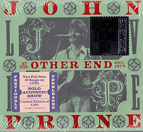 John Prine/Live At The Other End, December 1975@2 CD@Ltd. 3000/RSD 2021 Exclusive