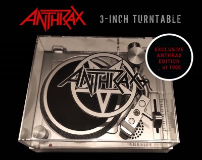 Turntable Anthrax Crosley 3" Rsd Turntable 3" Turntable Ltd. 1000 Rsd 2021 Exclusive 