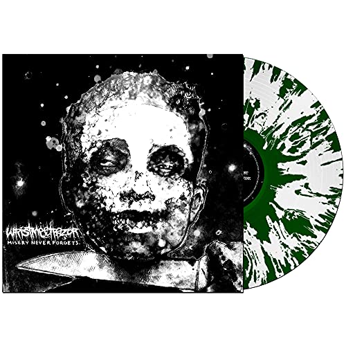 Wristmeetrazor/Misery Never Forgets (Bright White w/ Fern Green Stripes Vinyl)