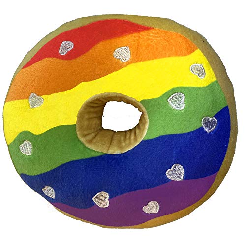 Power Plush Dog Toy - Pride Donut