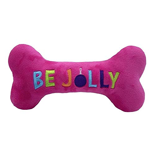 Power Plush Dog Toy - Be Jolly Bright Bone