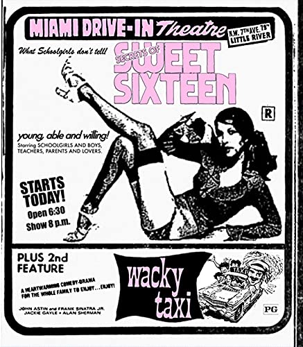 Secrets Of Sweet Sixteen + Wacky Taxi/Drive-in Double Feature #11@Blu-ray