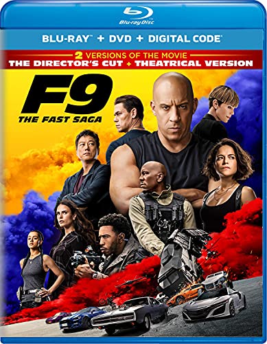 Fast & The Furious F9 Diesel Rodriguez Cena Blu Ray DVD Dc Pg13 