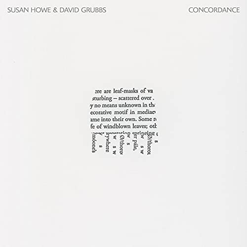 Susan Howe & David Grubbs/Concordance