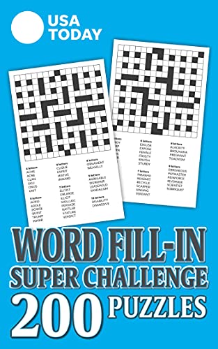 Usa Today Usa Today Word Fill In Super Challenge 200 Puzzles 