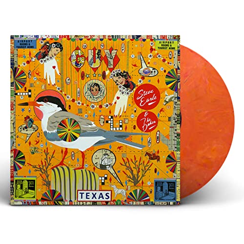 Steve Earle & The Dukes Guy ( Orange & Red Swirl Color Vinyl) 2lp 