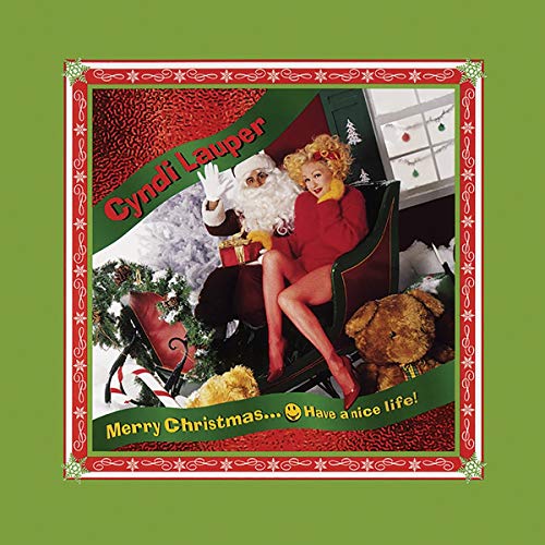 Cyndi Lauper/Merry Christmas…Have a Nice Life! (Clear with Red & White "Candy Cane" Swirl Vinyl)