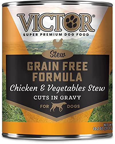 VICTOR Grain Free Formula Chicken and Vegetables Stew Cuts in Gravy for Dogs