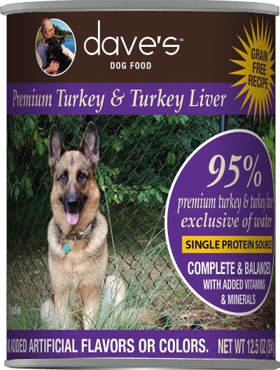 Dave's Dog Pate 95%, 13 oz, Turkey