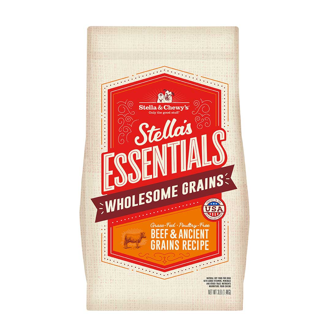 Stella & Chewy's Essentials Grass-Fed Beef & Ancient Grains Recipe for Dogs