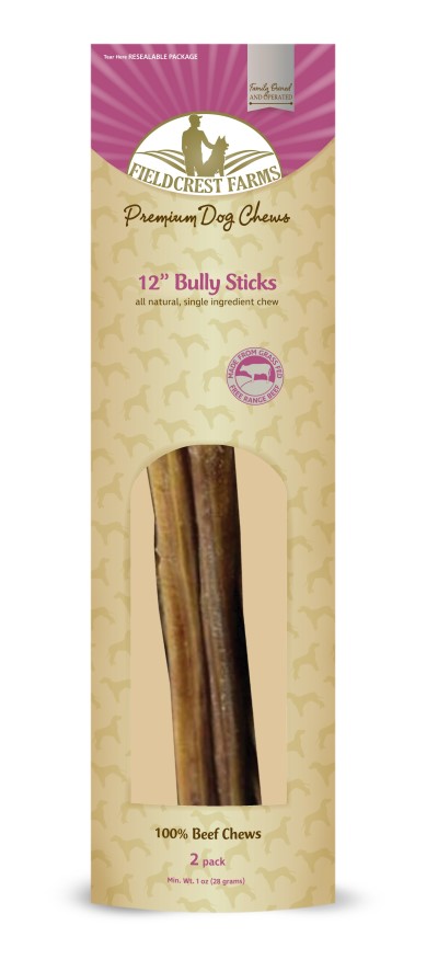 Fieldcrest Farms 12" Bully Sticks, 2 Pack