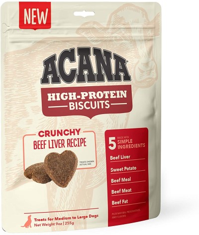 ACANA Dog Treats - High Protein Biscuits Beef
