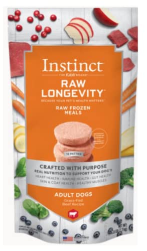 Nature's Variety Instinct® Raw Longevity™ Frozen Patties Grass-Fed Beef Recipe for Adult Dogs