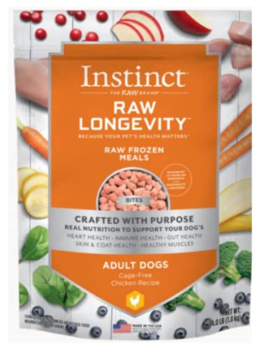 Nature's Variety Instinct® Raw Longevity™ Frozen Bites Cage-Free Chicken Recipe for Adult Dogs