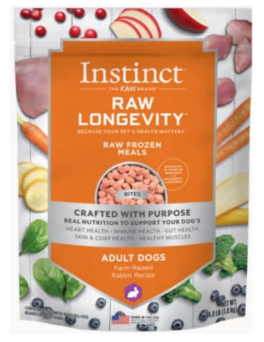 Nature's Variety Instinct® Raw Longevity™ Frozen Bites Farm-Raised Rabbit Recipe for Adult Dogs