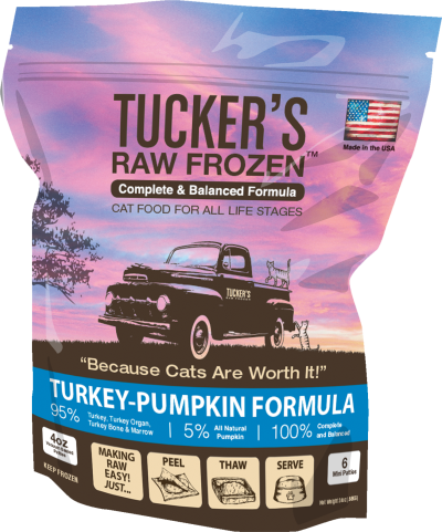 Tucker's Raw Frozen Turkey-Pumpkin Formula for Cats