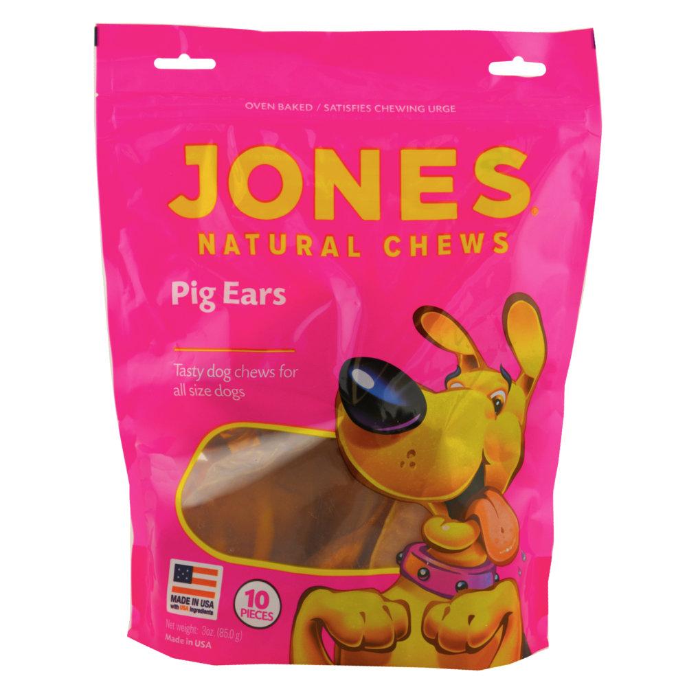 Jones Natural Chews Pig Ears - 10 Pack