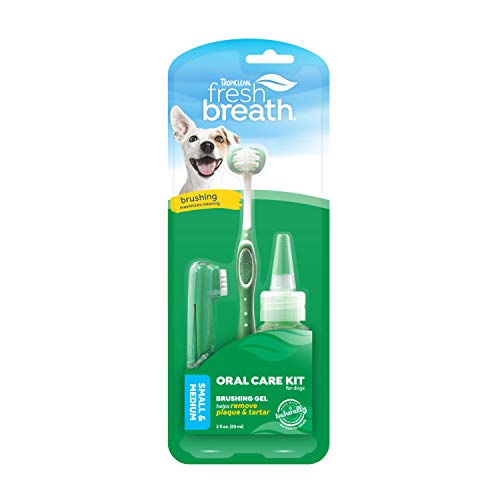 Fresh Breath by TropiClean Oral Care Kit for Dogs