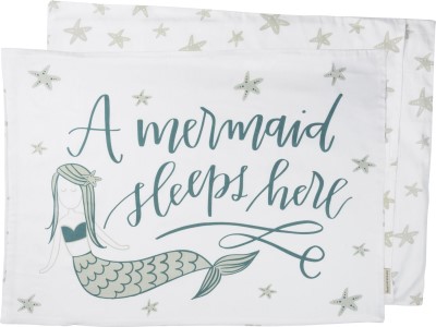 A Mermaid Sleeps Here Pillow Case