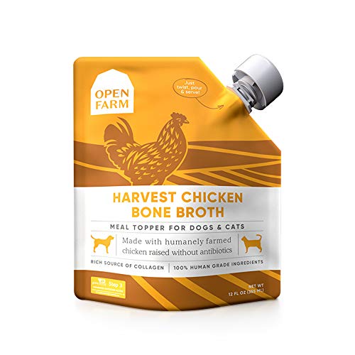 Open Farm Harvest Chicken Bone Broth for Dogs & Cats