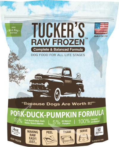Tucker's Raw Frozen Pork-Duck-Pumpkin Formula for Dogs